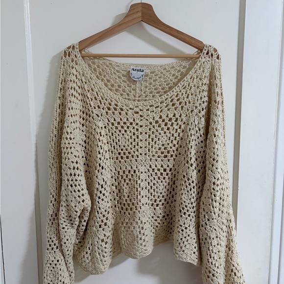 ARULA Sweaters - Arula Crochet Knit Sweater